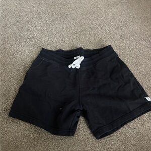 Chubbies Black Lounge Shorts with White Accent